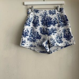 Missguided Print High Rise Shorts
